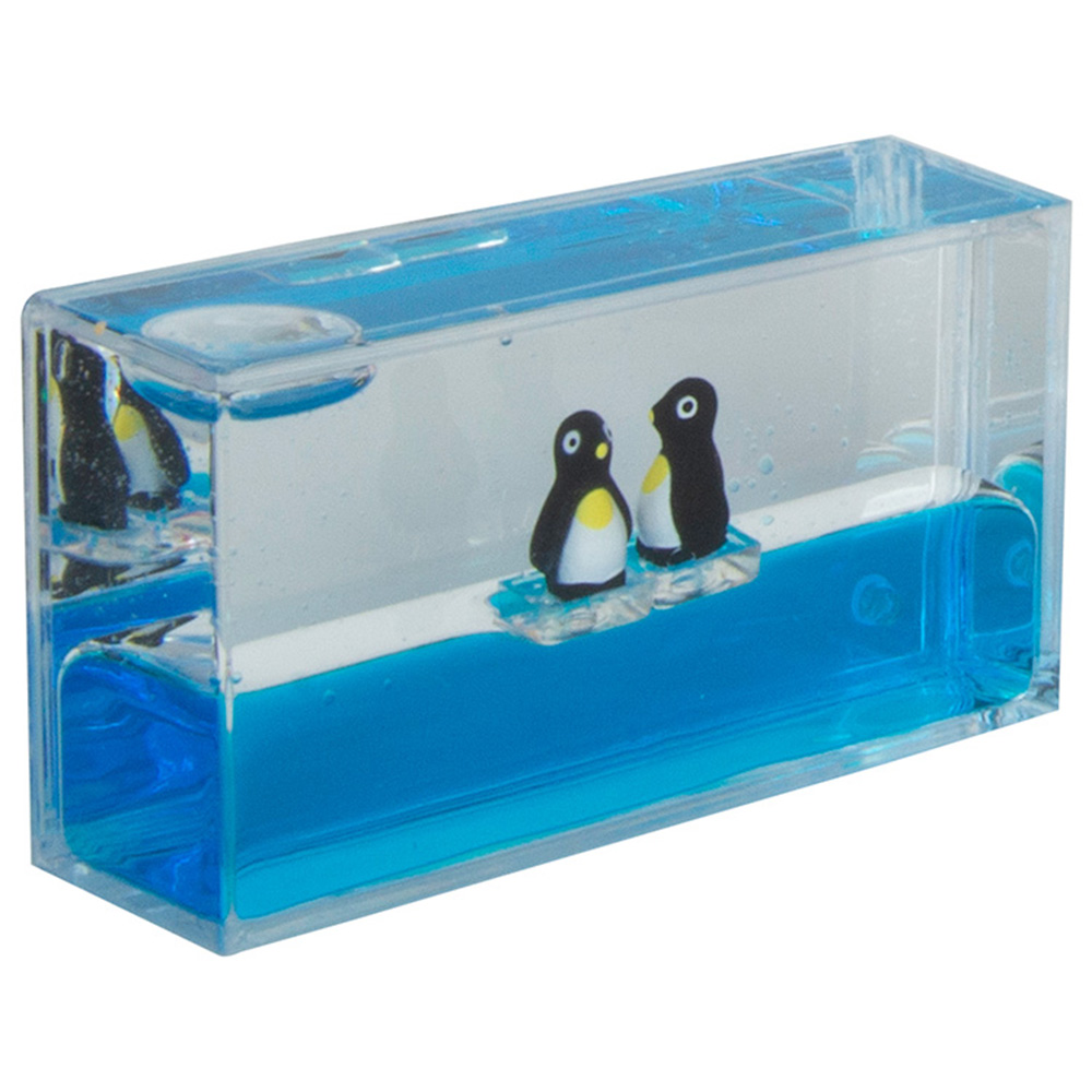 Mini Penguin Liquid Wave Paperweight 3