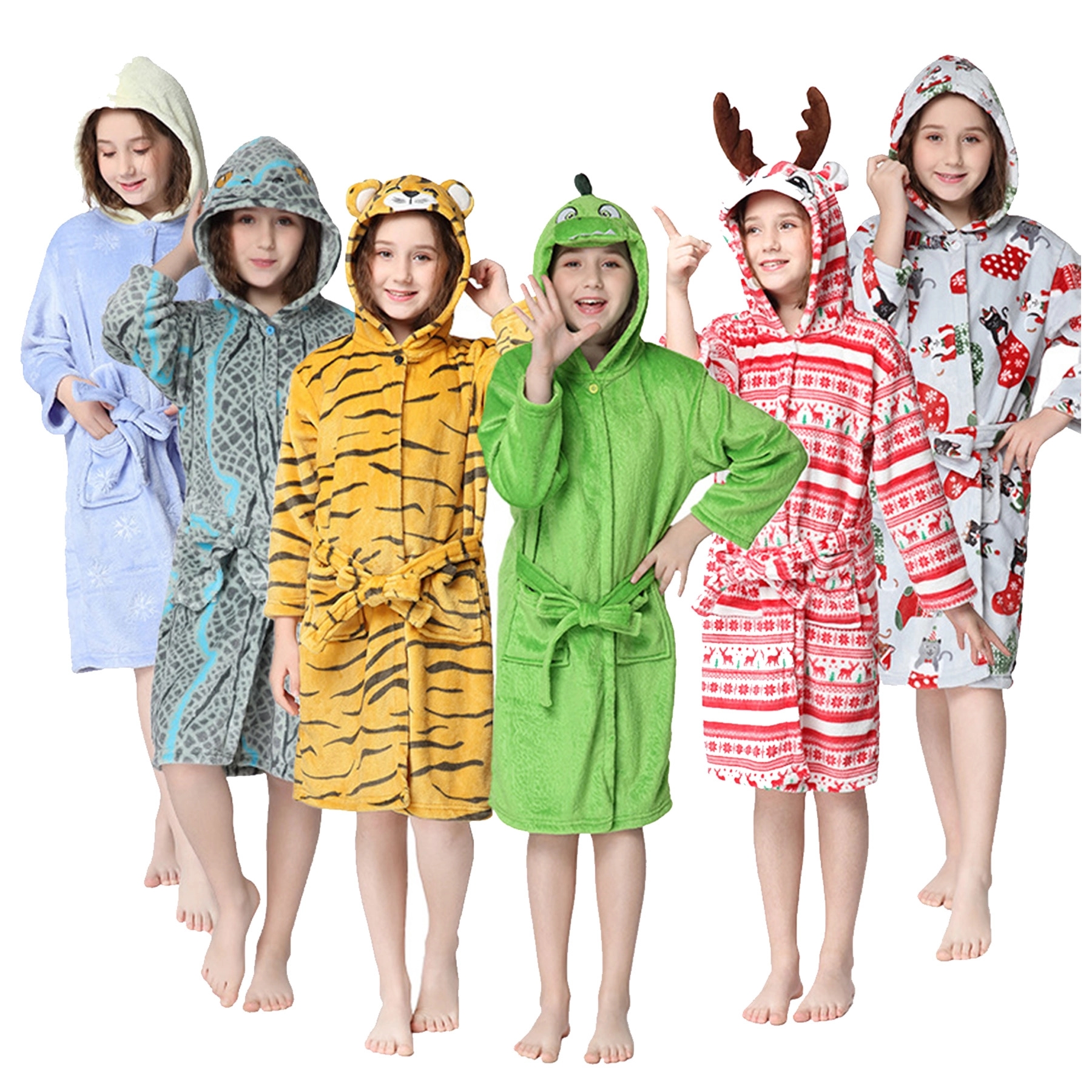 Matching One Piece Animal Pajamas Onesie for Family Costume 3