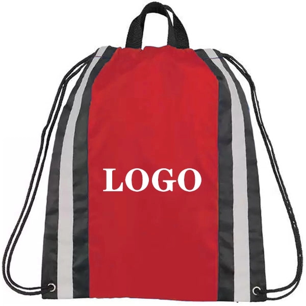 Non-Woven Reflective Drawstring Backpack 3