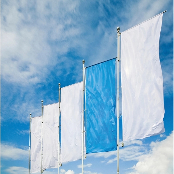 25' Freedom Pole with Banner Arm Pole Inground Kit 1