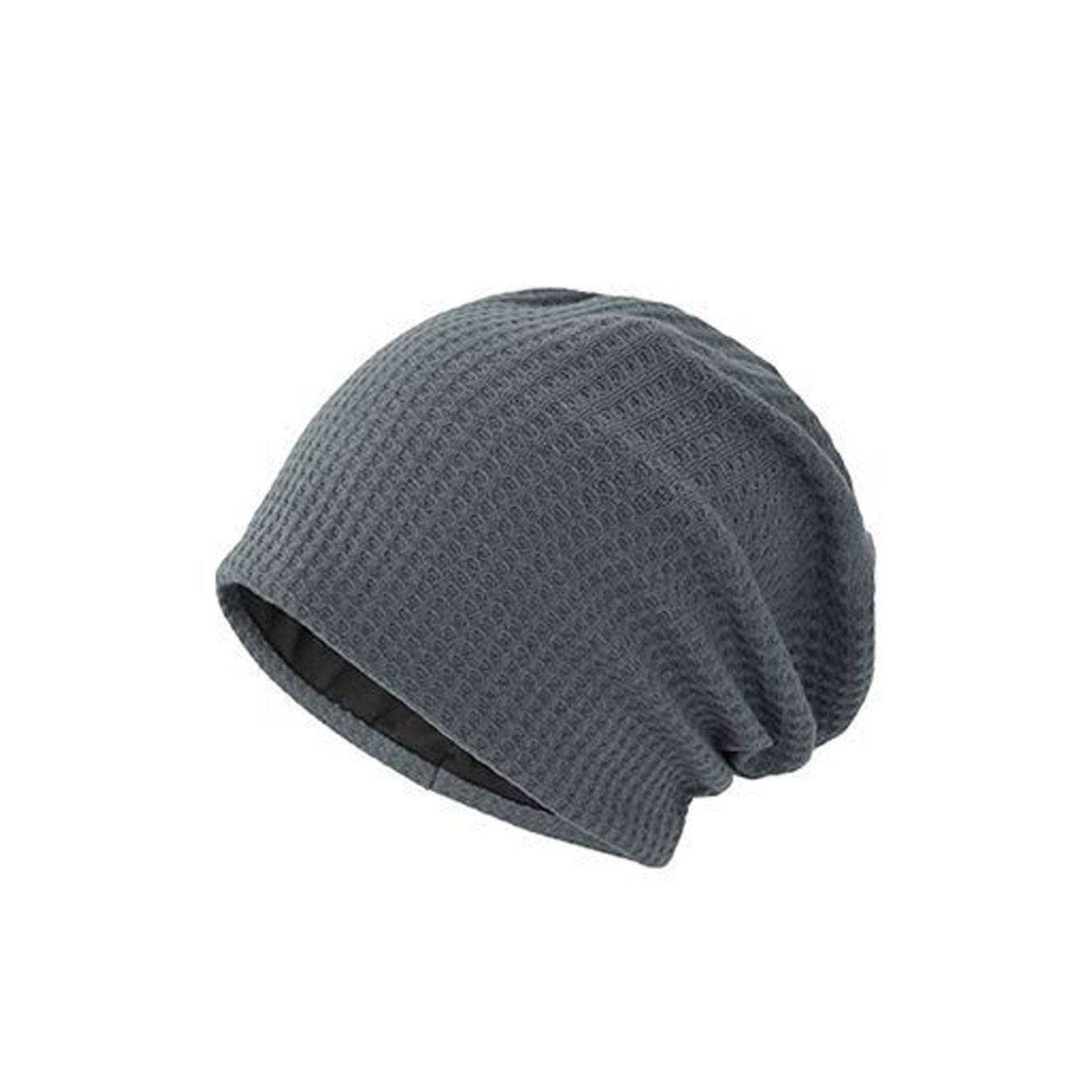 Simple And High-End Double-Layer Knitted Fabric Bean Hat 3