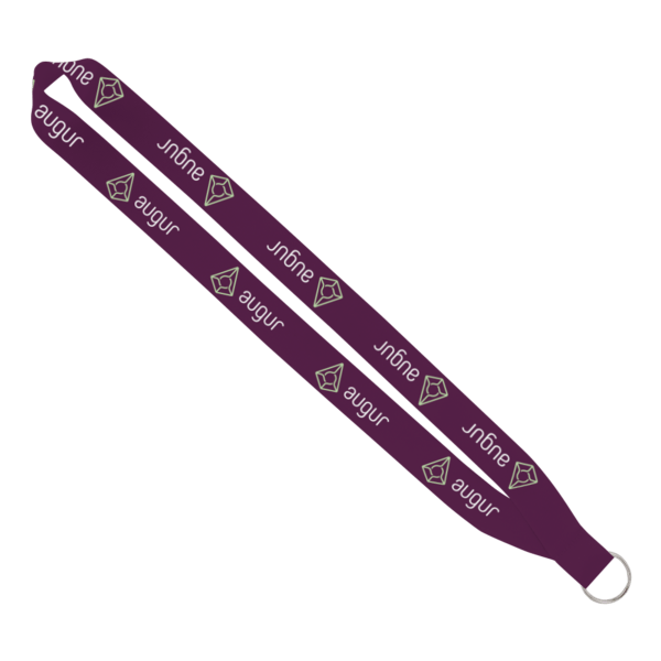 IMPORT Rush 1" Dye-Sublimated Lanyard with Sewn Silver Metal Split-Ring 1