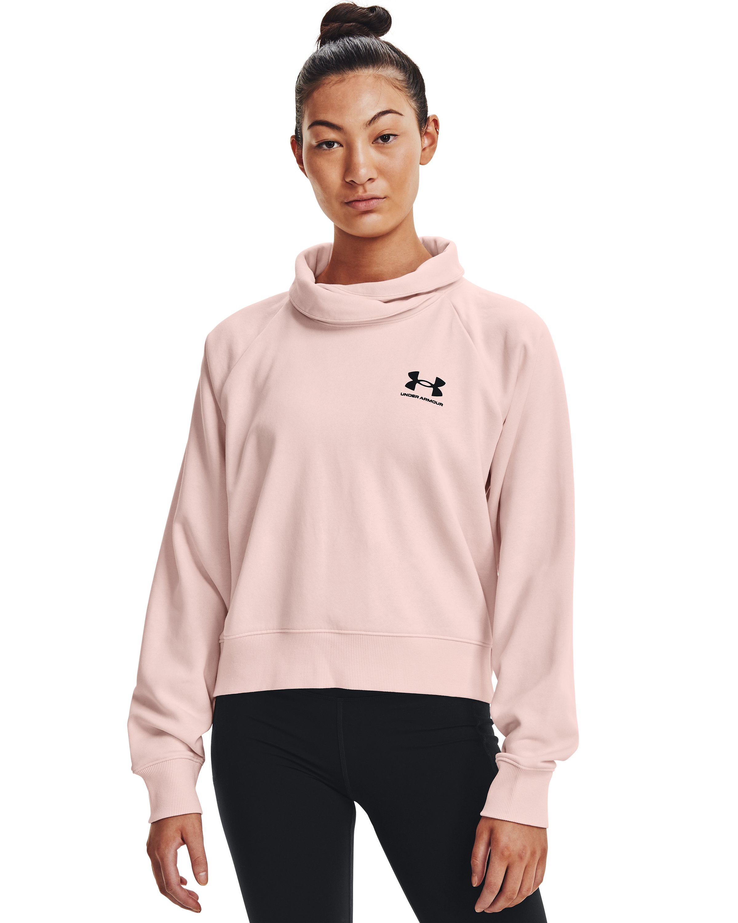 Women's UA Rival Fleece Wrap Neck, custom hoodie or sweatshirt with logo imprint 6