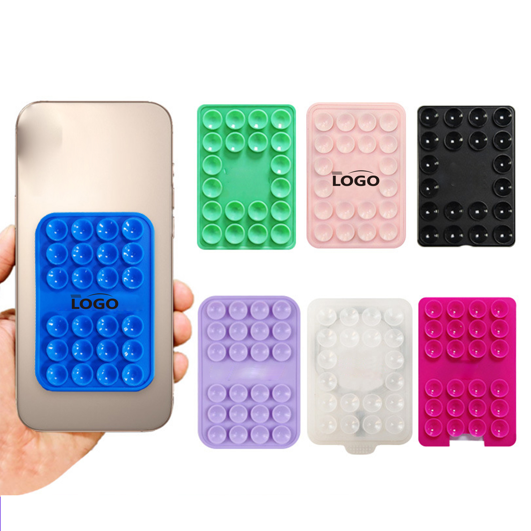 Double Sided Silicone Suction Mobile phone Mount Case 2