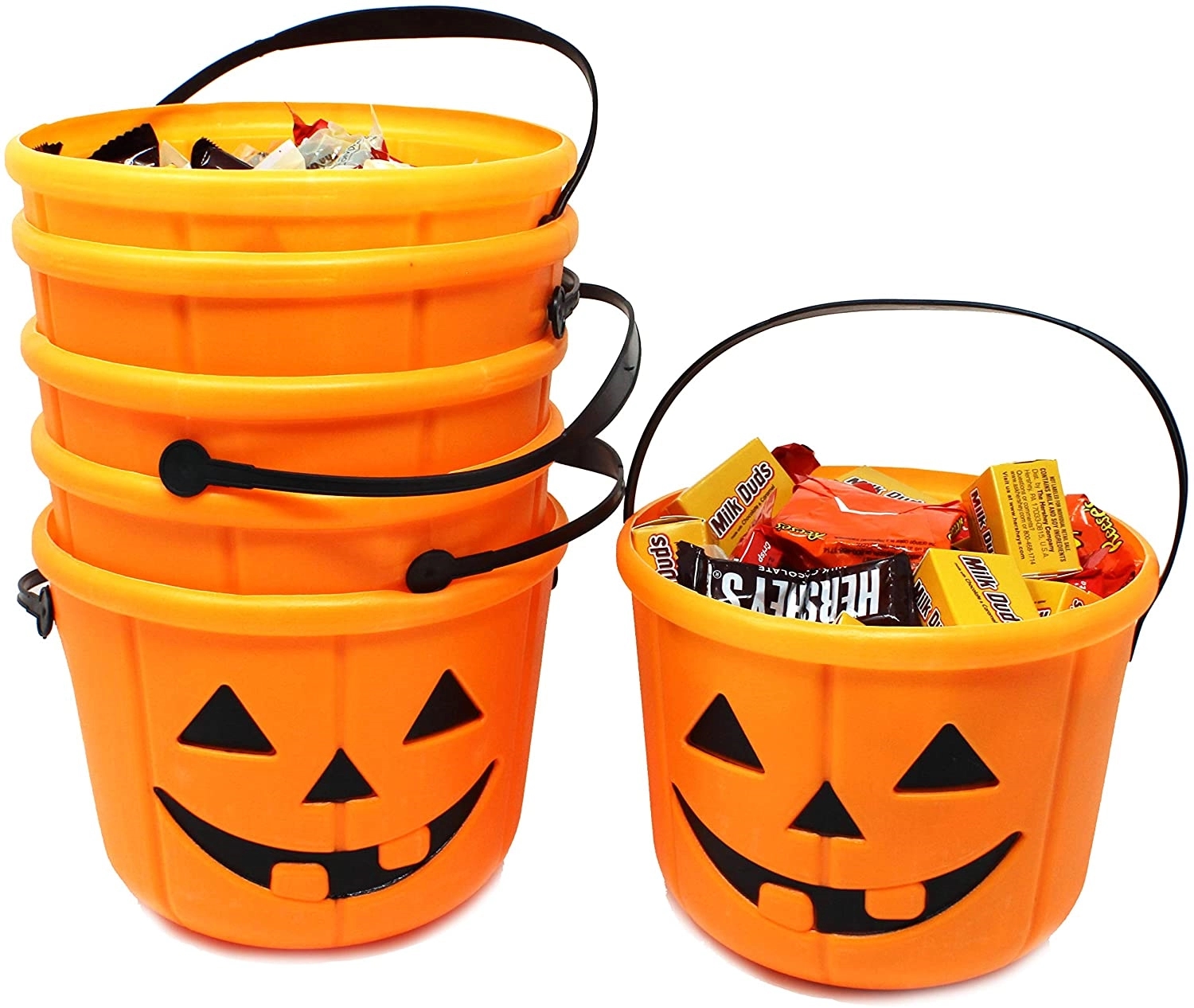 LED Plastic Halloween Gifts Candy Pumpkin Basket 1