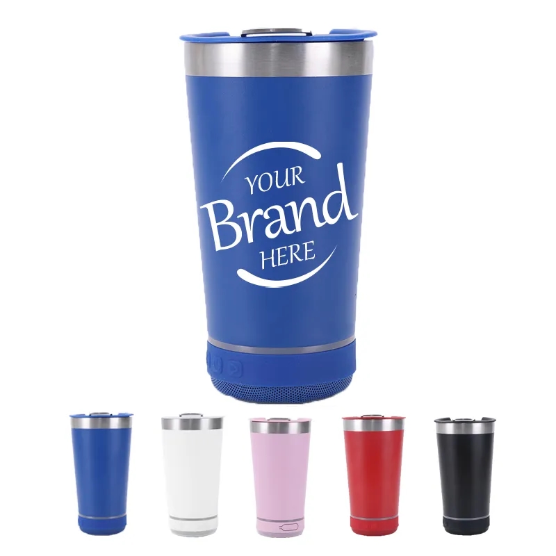 17Oz Wireless Speaker Mug W/ Bottle Opener