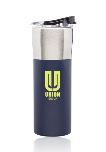 19 oz. Nau Color Grip Travel Mugs with Plastic Lid 1