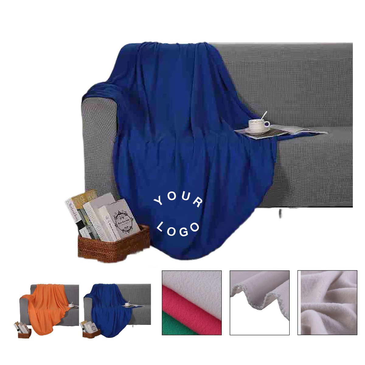 Soft Polyester Velvet Blanket for Home and Office 2