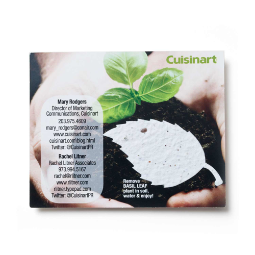 Seed Paper Shape Postcard