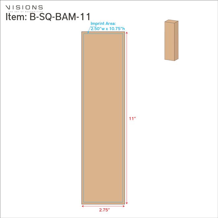 Square Bamboo 12
