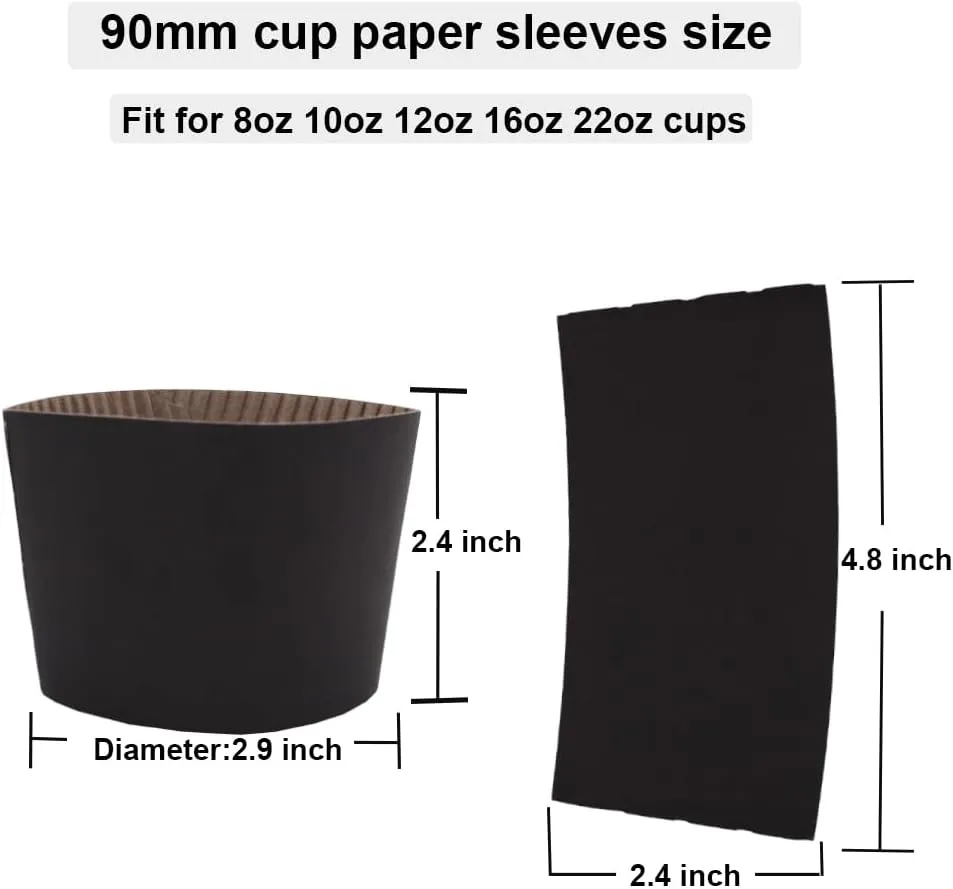 Coffee Cup Sleeves for 12OZ 16OZ 3