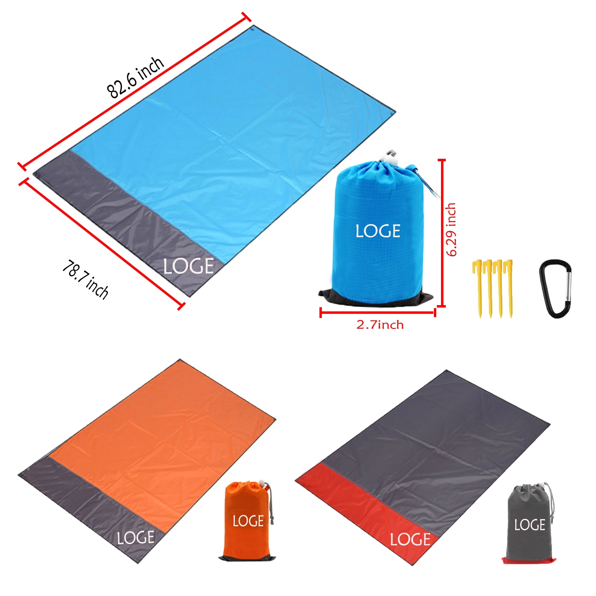 Waterproof Beach Mat Blanket MOQ 50pcs 3