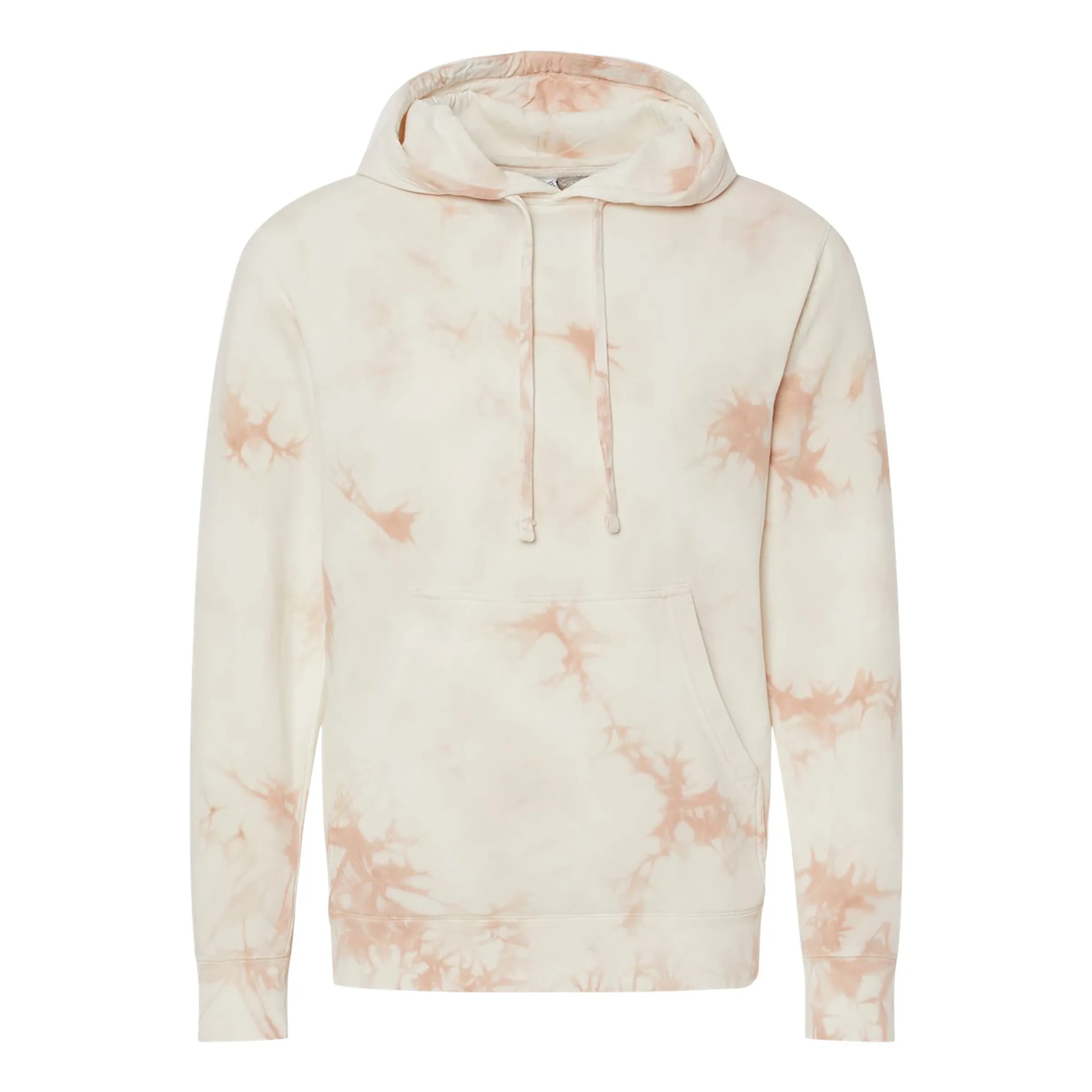 Unisex Midweight Pigment Tie Dyed Hooded Pullover 15