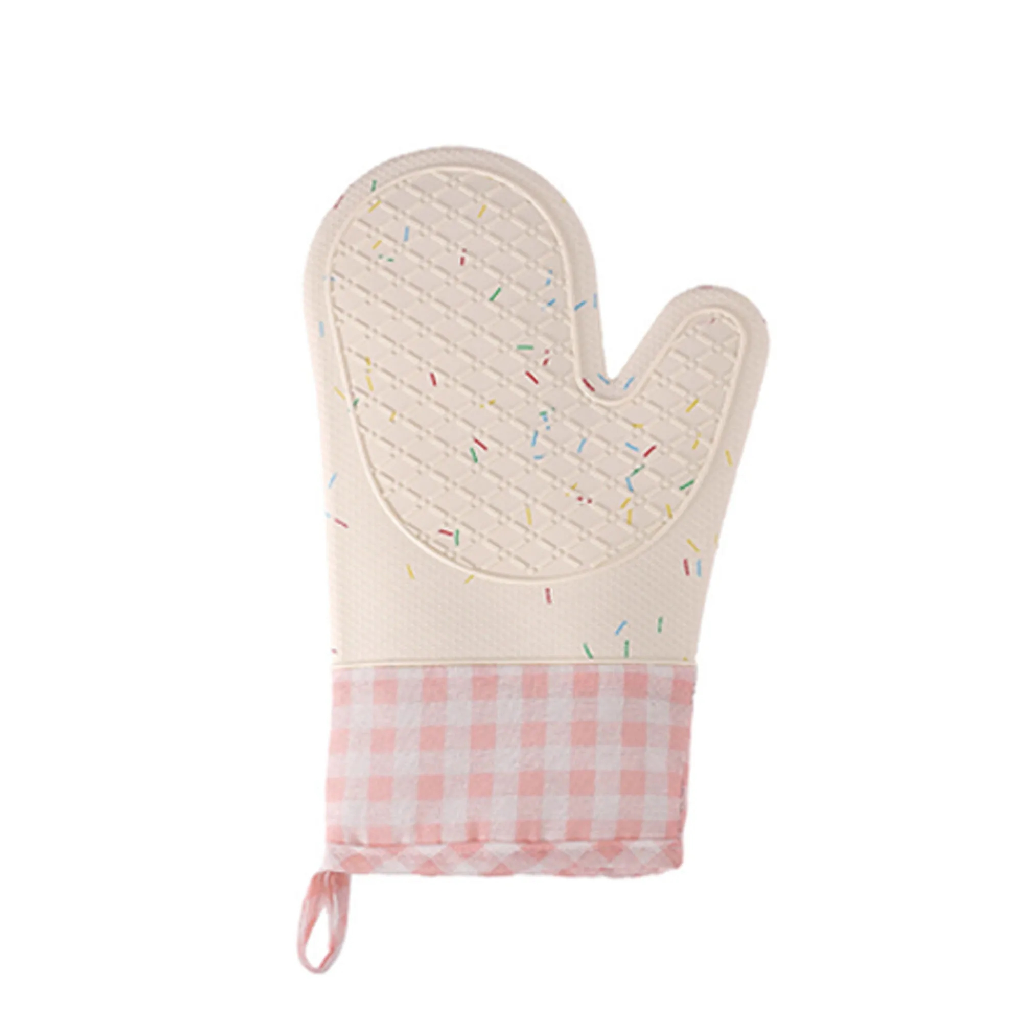 Checkered Silicone Oven Mitt 3