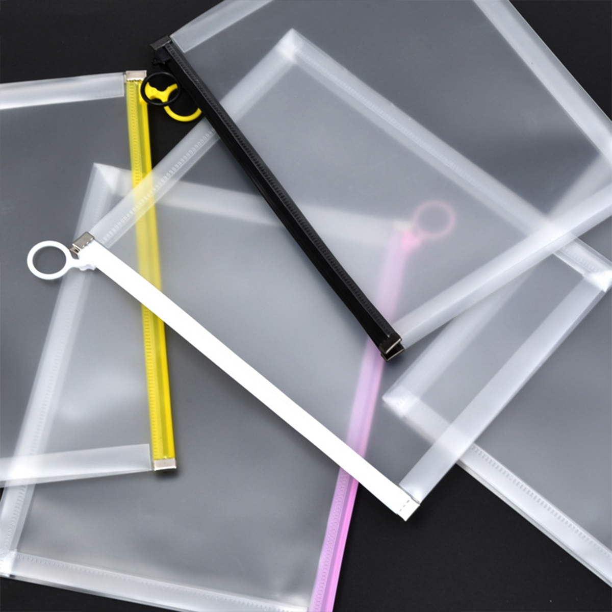 Transparent File Bag A4 Student Information Stationery 4