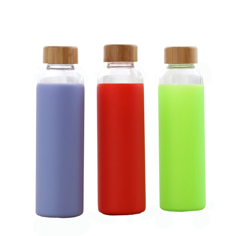 15 oz glass bottle with silicone sleeve 1