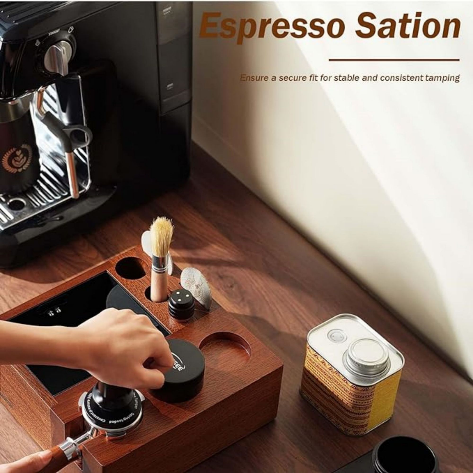 Espresso Knock Box and Tamp Station 4