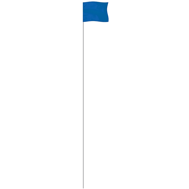 Blue 4" x 5" Marker Flag on a 36" Wire 3