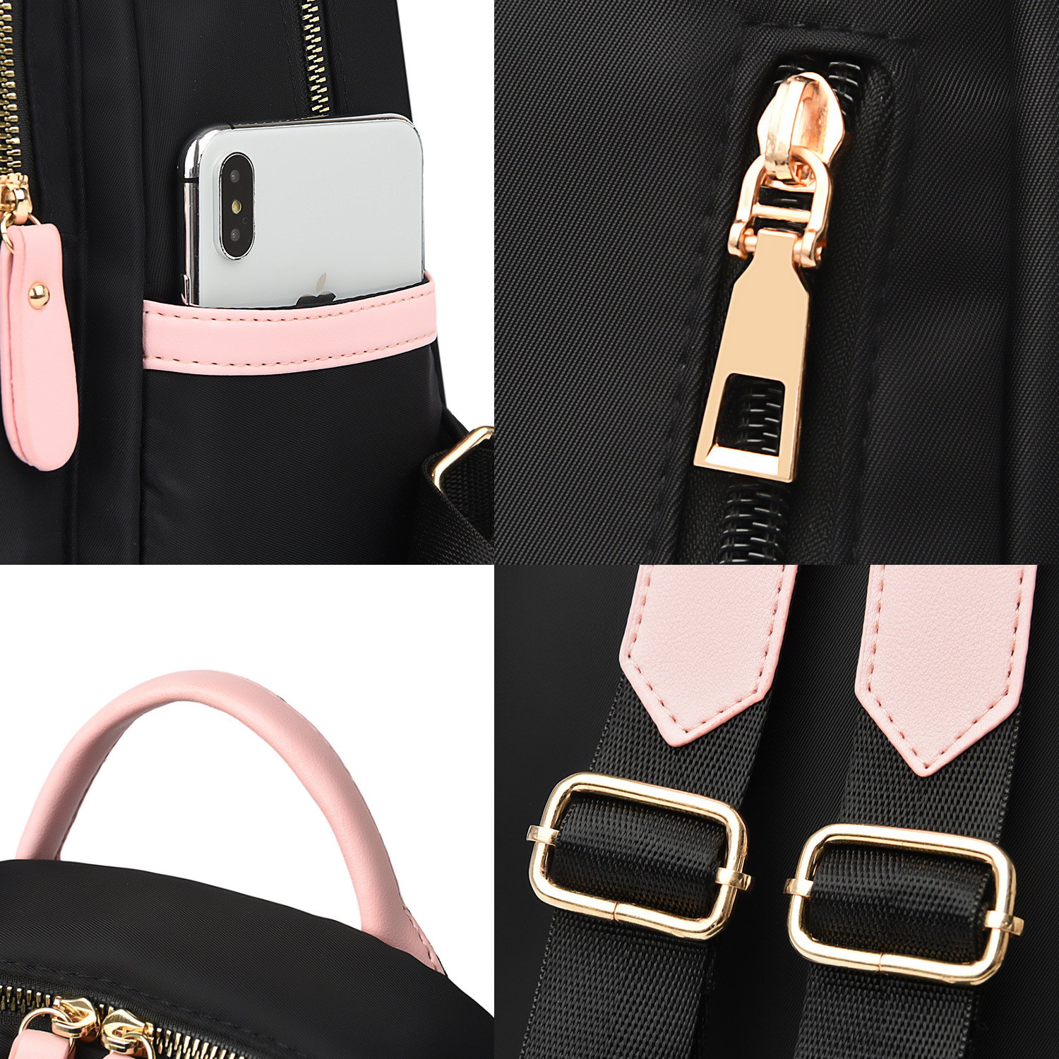 Women Waterproof Nylon Travel Backpack 2