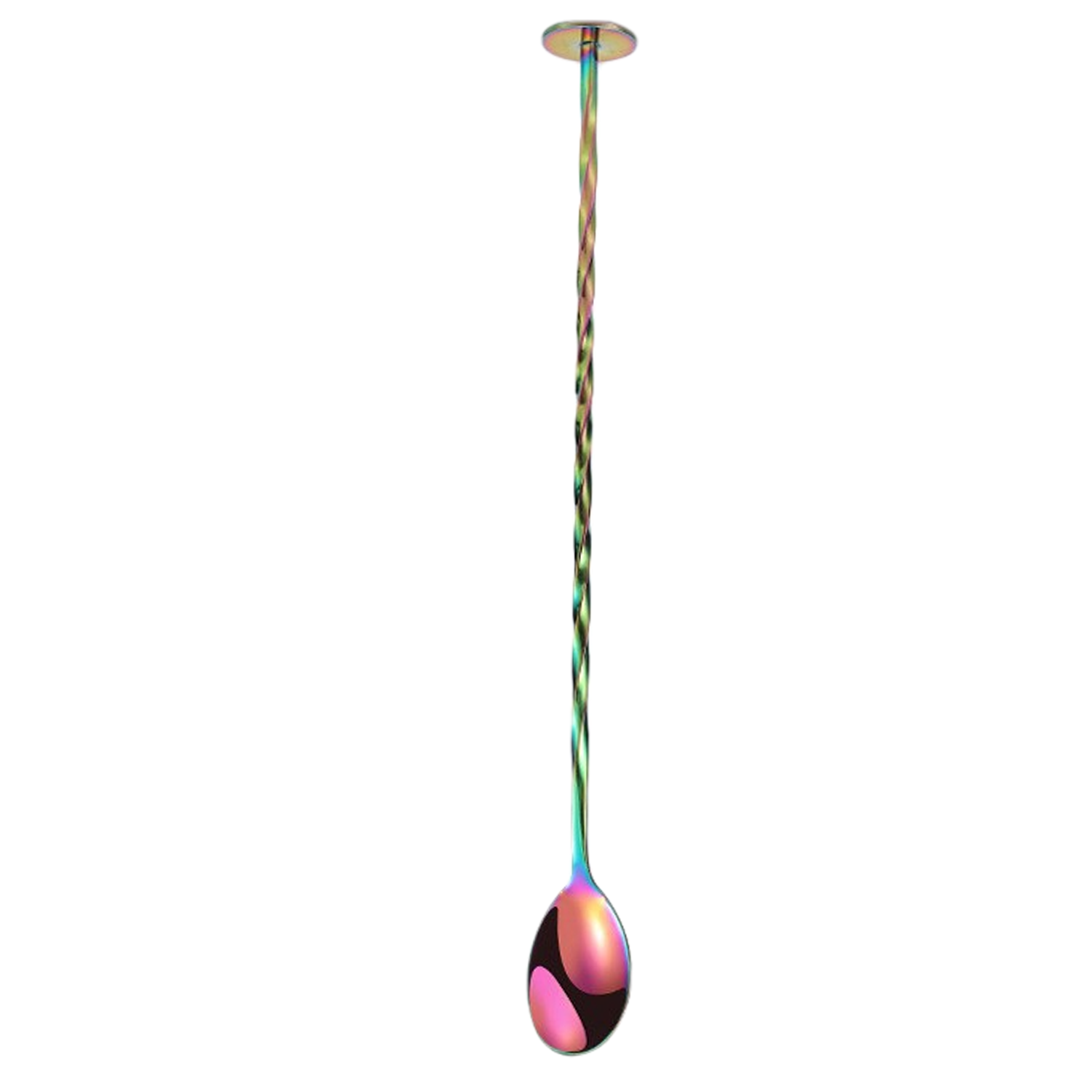 Stainless Steel Bar Spoon w/Spiral Handle for Mixing Drinks 2