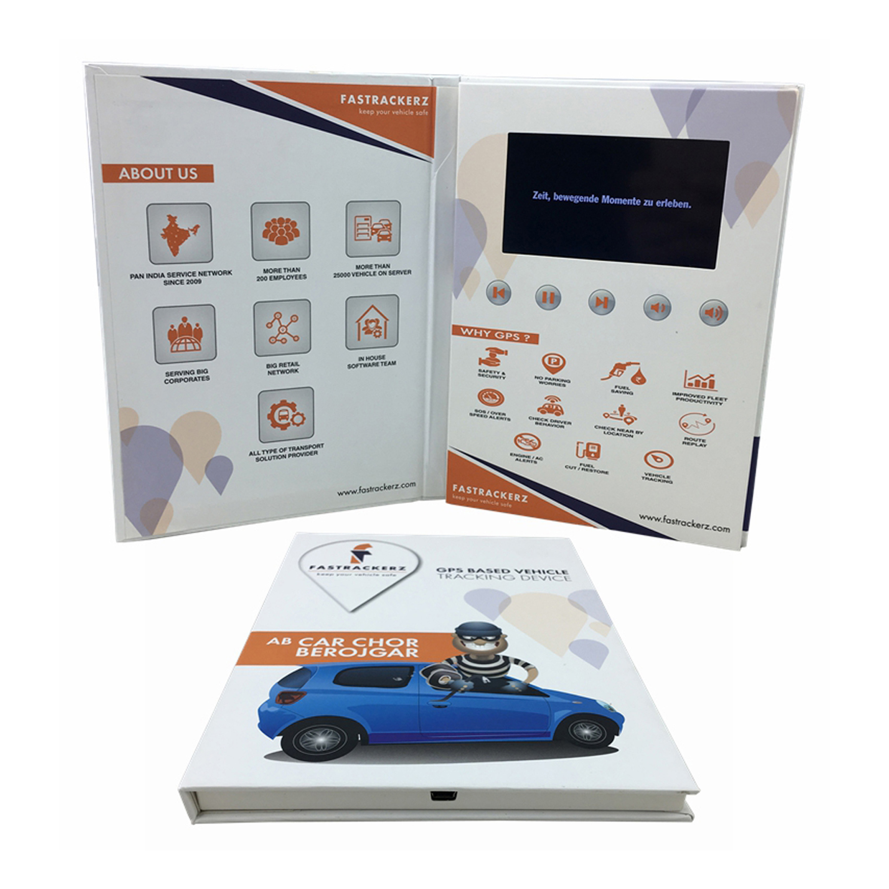 VidU 4.3" HD Video Mailer And Brochure With Full Color Printing - Custom A5 Video Card 13