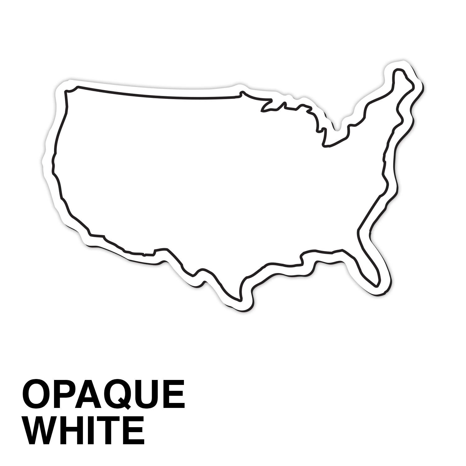 United States Shape Magnet - Full Color 2