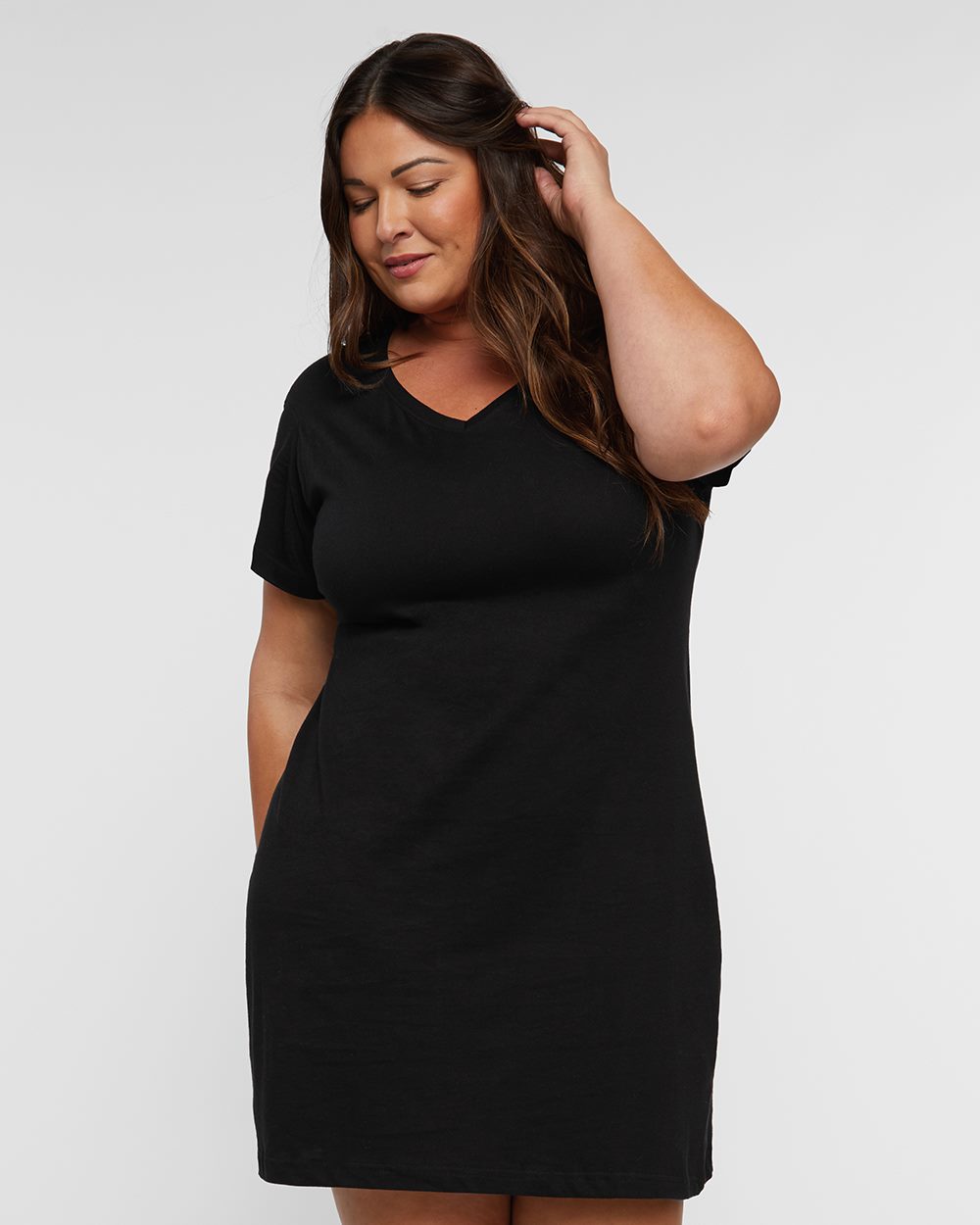 Women's Fine Jersey V-Neck Coverup - 3522 6