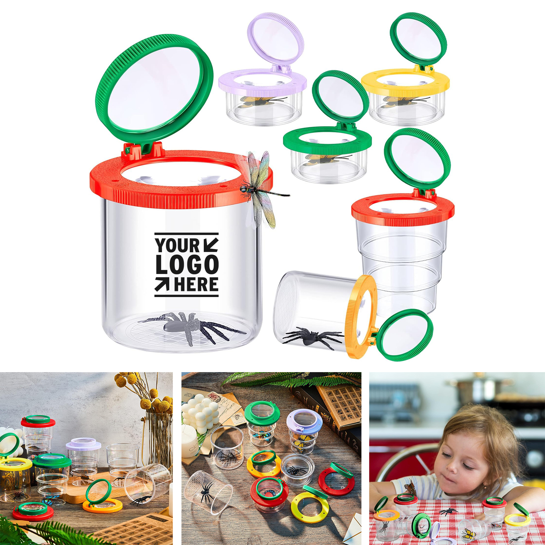 Bug Viewer Magnifying Insect Collecting Jar Box Critter Catcher Science Educational Kit