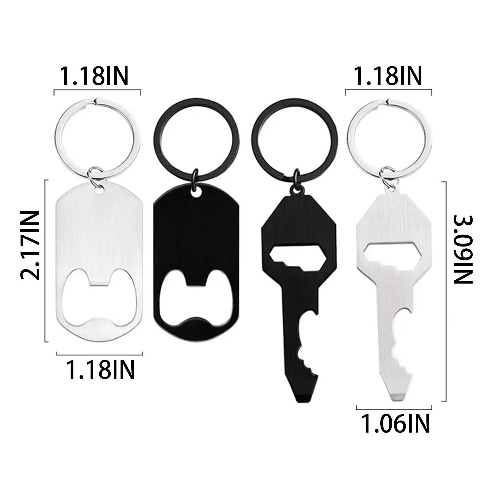 Keychain Blank Material Bottle Opener Customizable Logo 2
