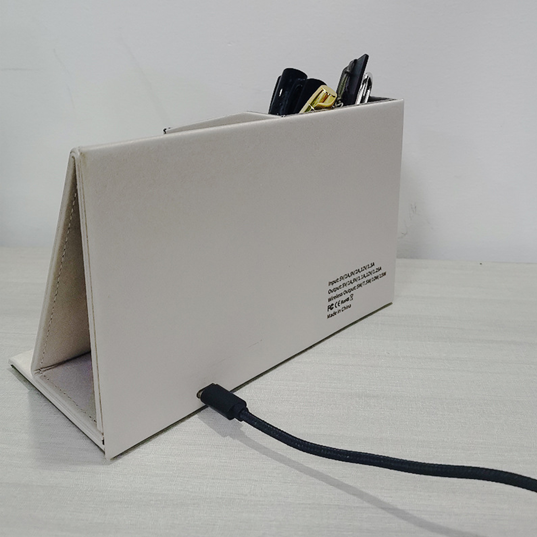 Wireless Charger Pen Holder with LED Light 6