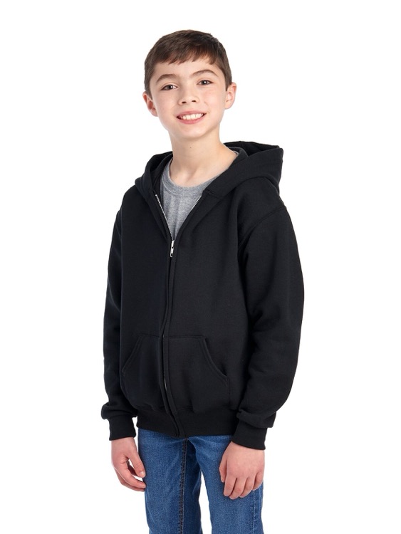 JERZEES NuBlend® Youth Full-Zip Hooded Sweatshirt 8