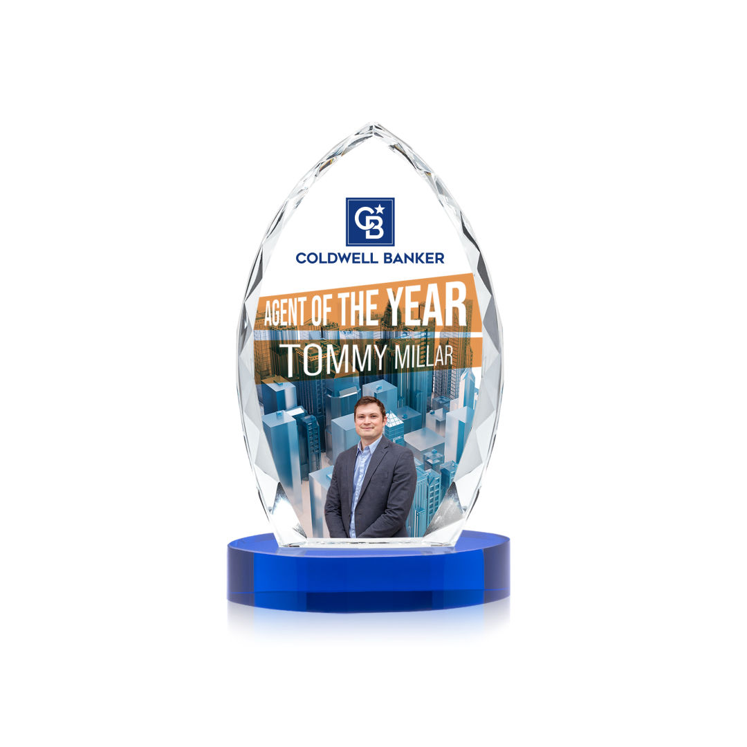 Wilton VividPrint™ Award on Alberton Base - Blue 1