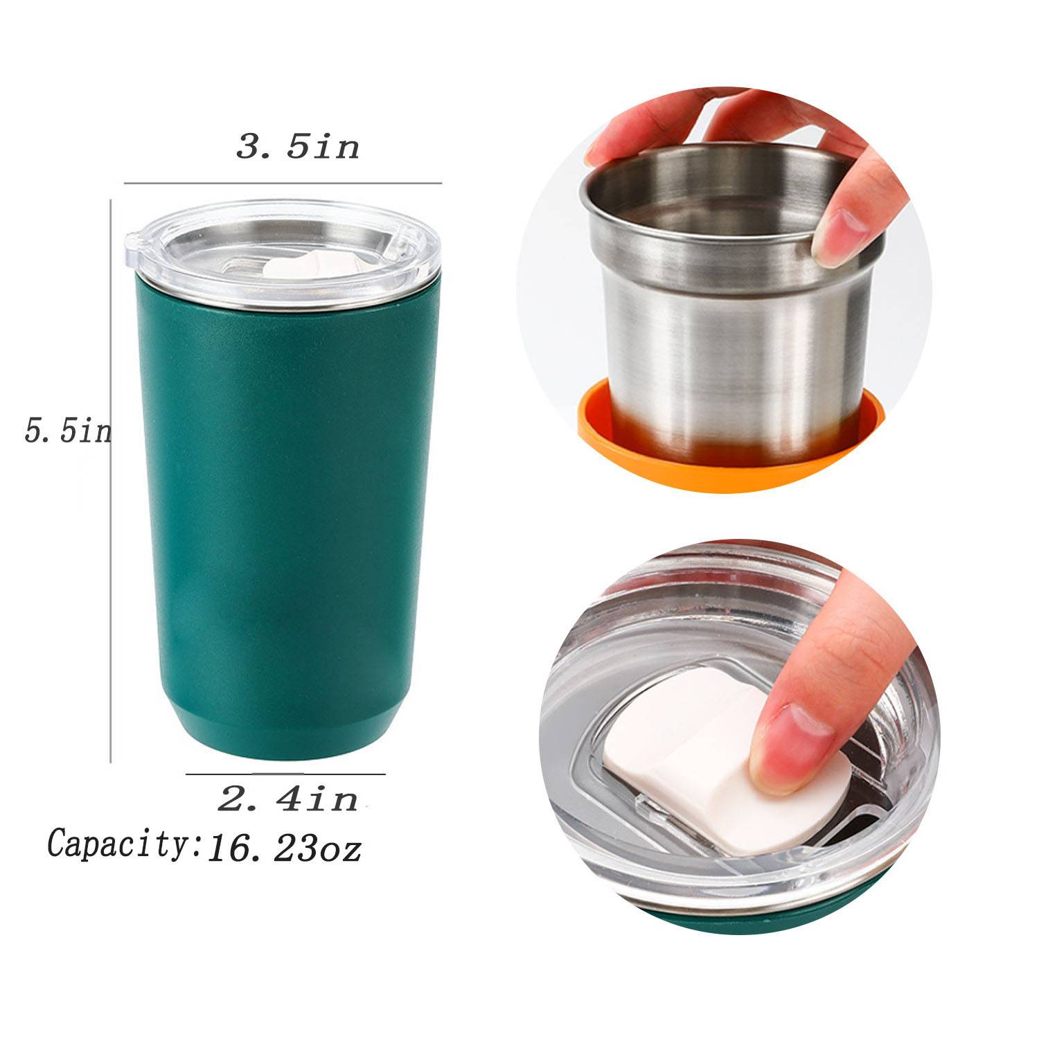 16oz Stainless steel insulated cup 3