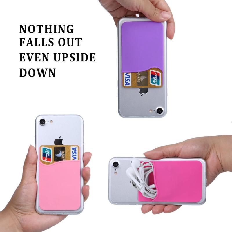 Silicone Mobile Device Pocket Card Holders 3