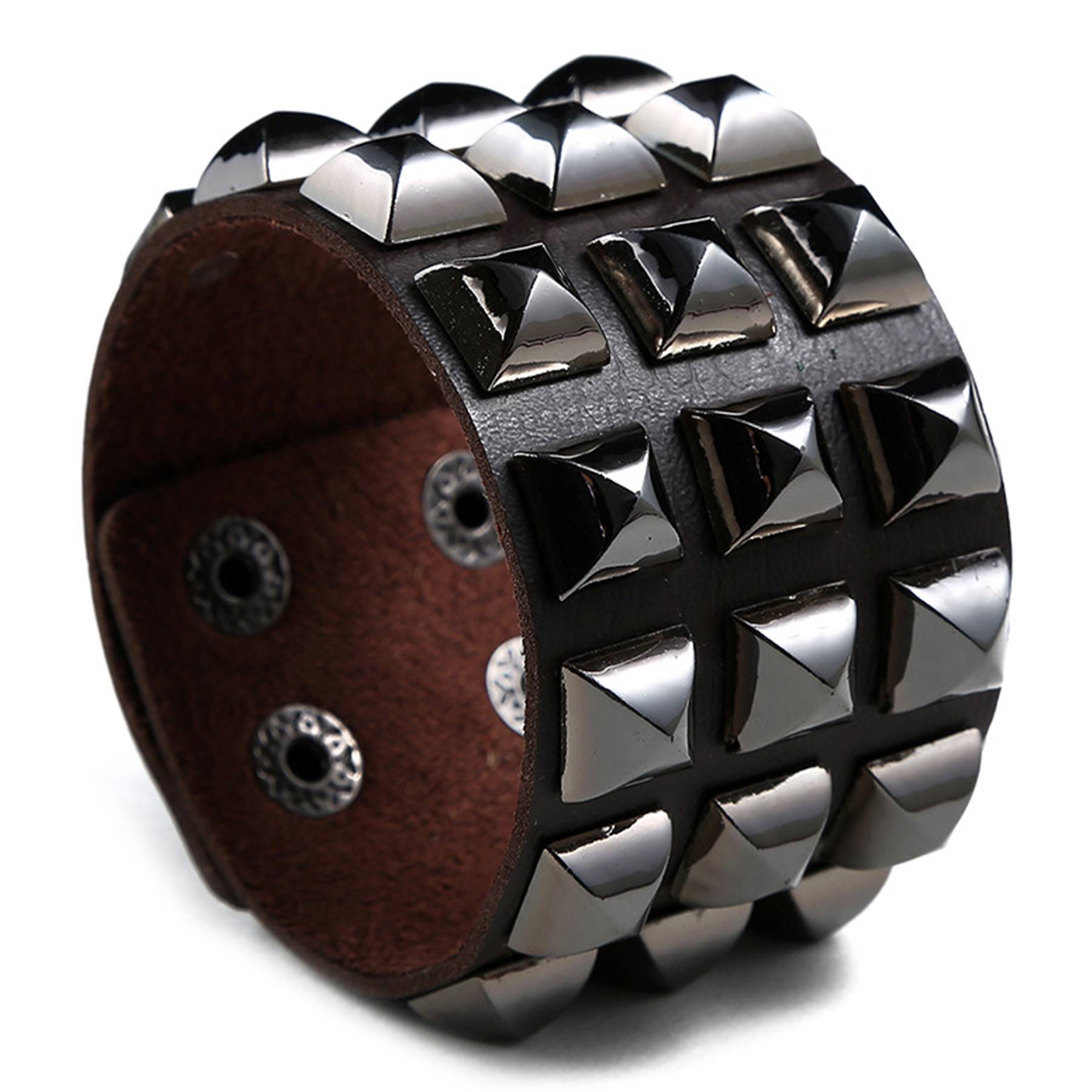 PU Punk exaggerated bracelets 7