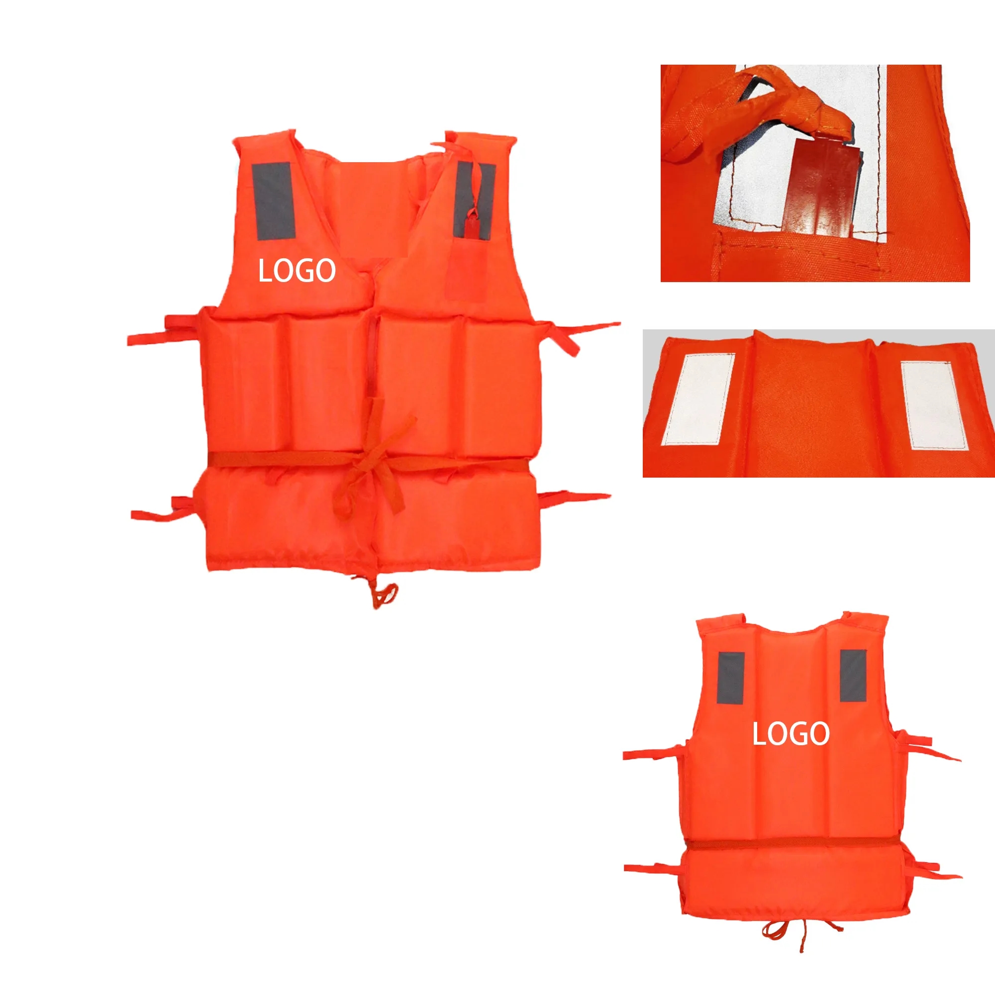 Reflective Life Jacket With Whistle
