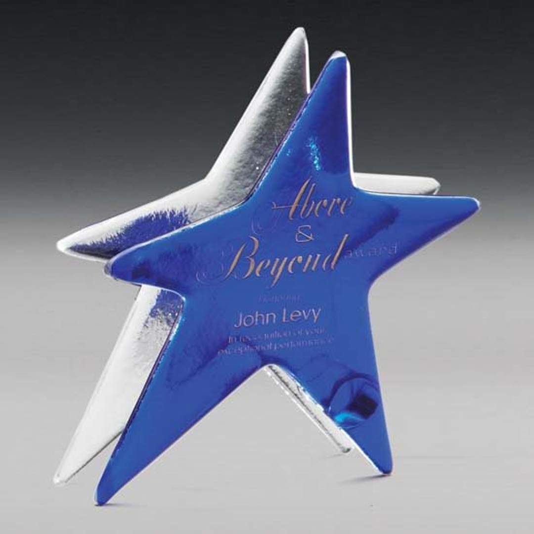 Sapphire Art Glass Award 3