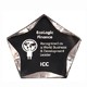 5 Inch Clear/Black Luminary Star Acrylic Trophy 2