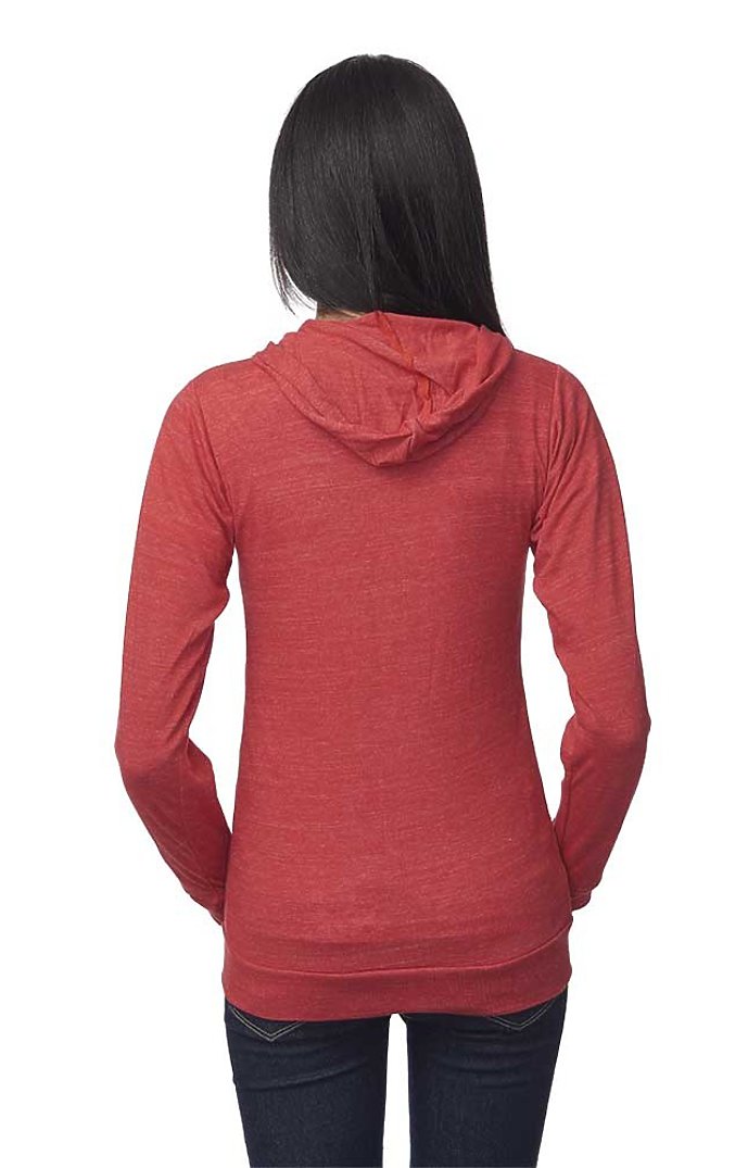 Unisex eco Triblend Jersey Full Zip Hoodie 6