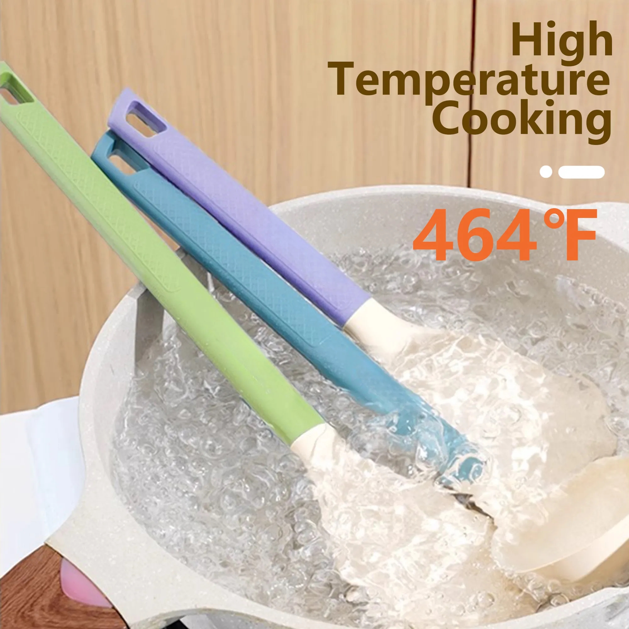 Long Handle Silicone Spatula For Nonstick Pans 7