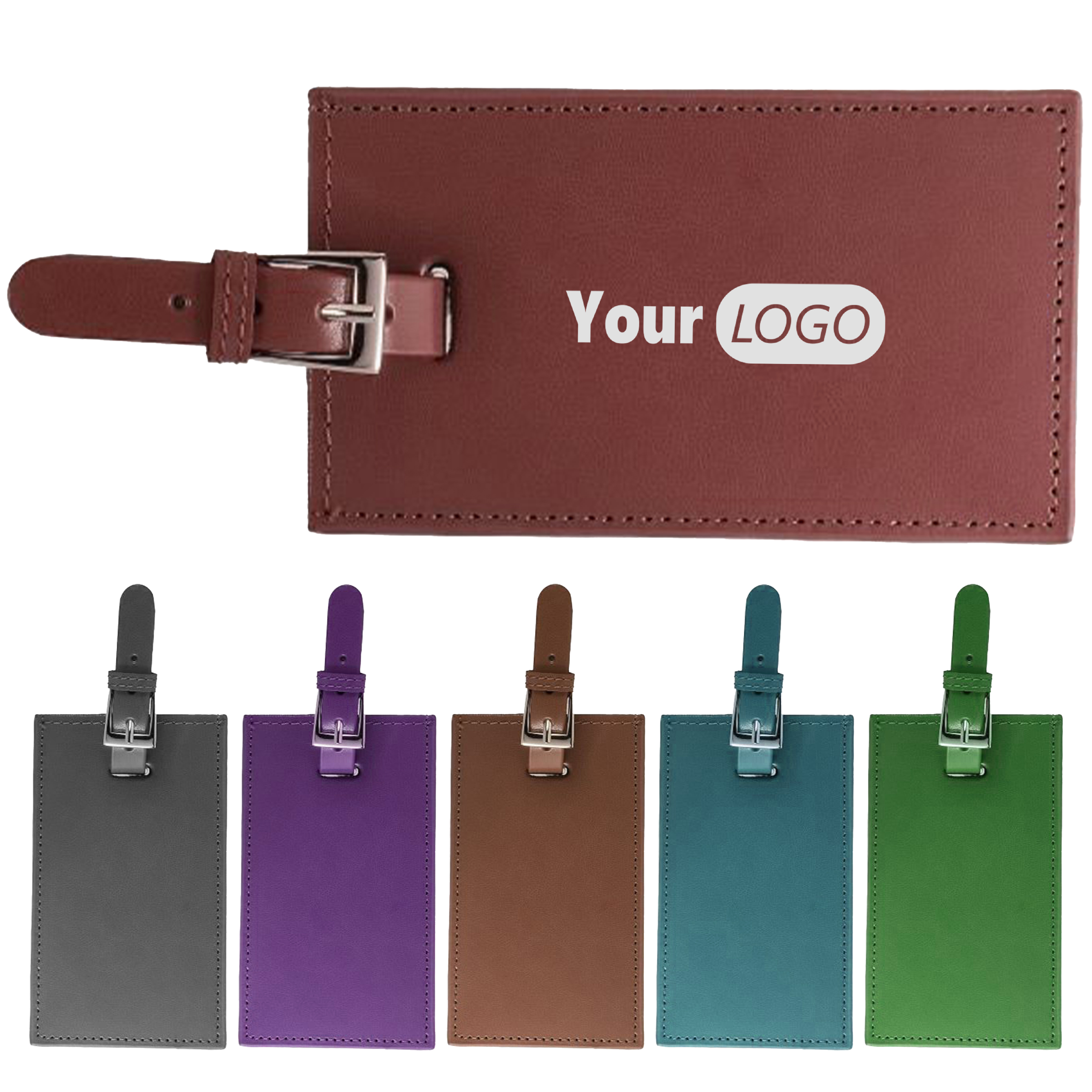 Pu Elegant Leatherette Luggage Tag 2