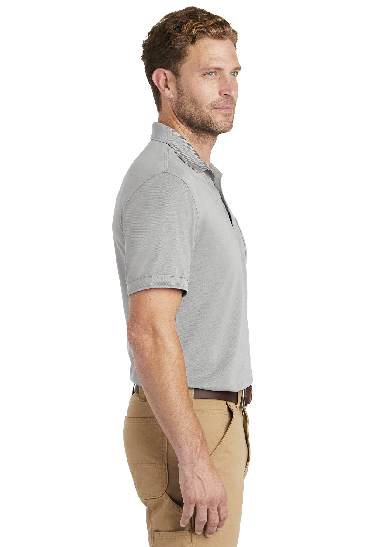 PeekPocket CornerStone® Industrial Snag-Proof Pique Pocket Polo 7