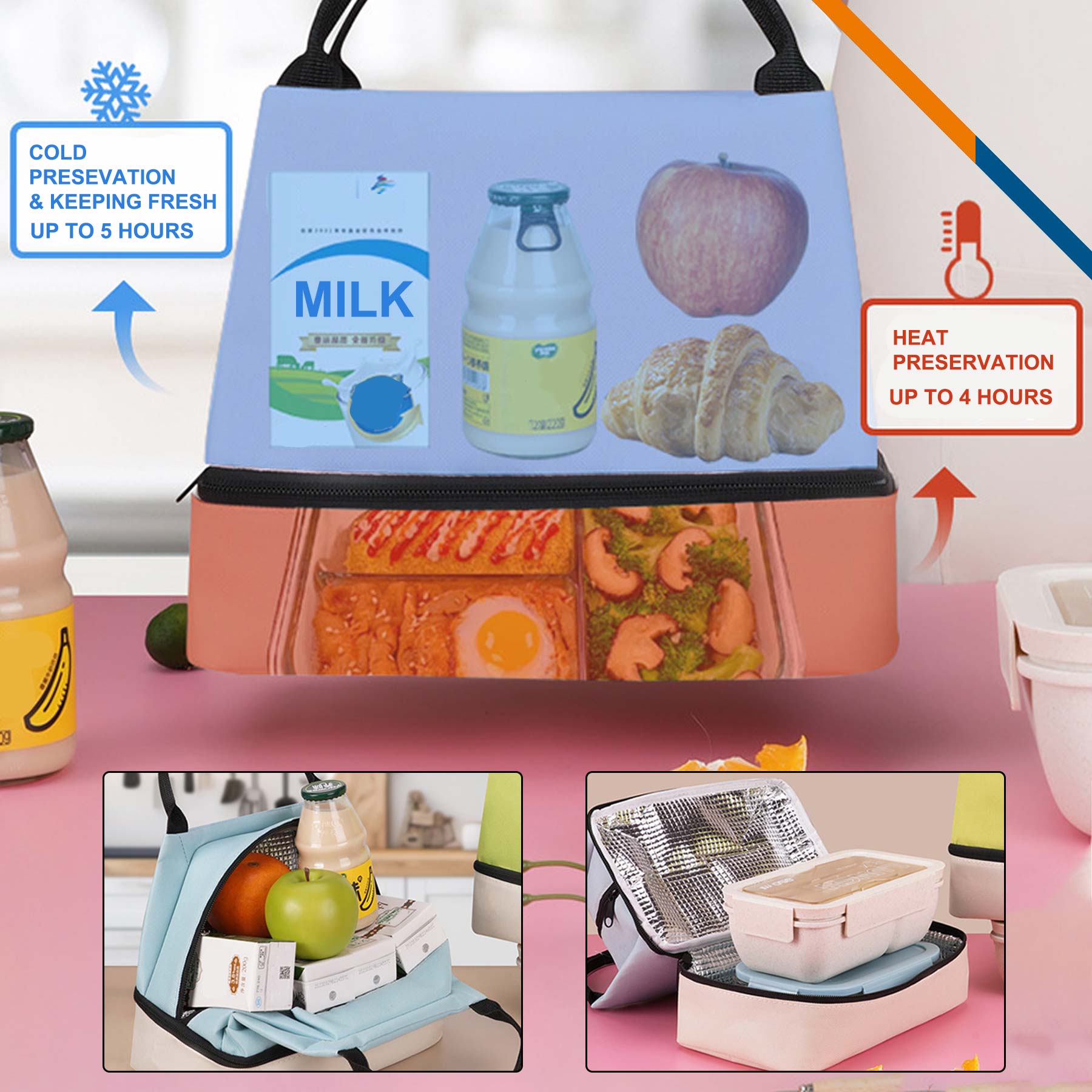 Aluna Double Layer Insulated Cooler Bag 1