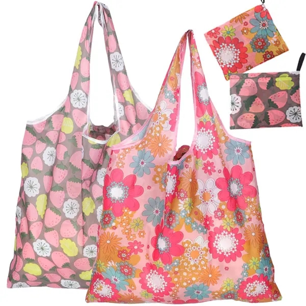 Full Color Wrapables Large Foldable Tote Bag 2