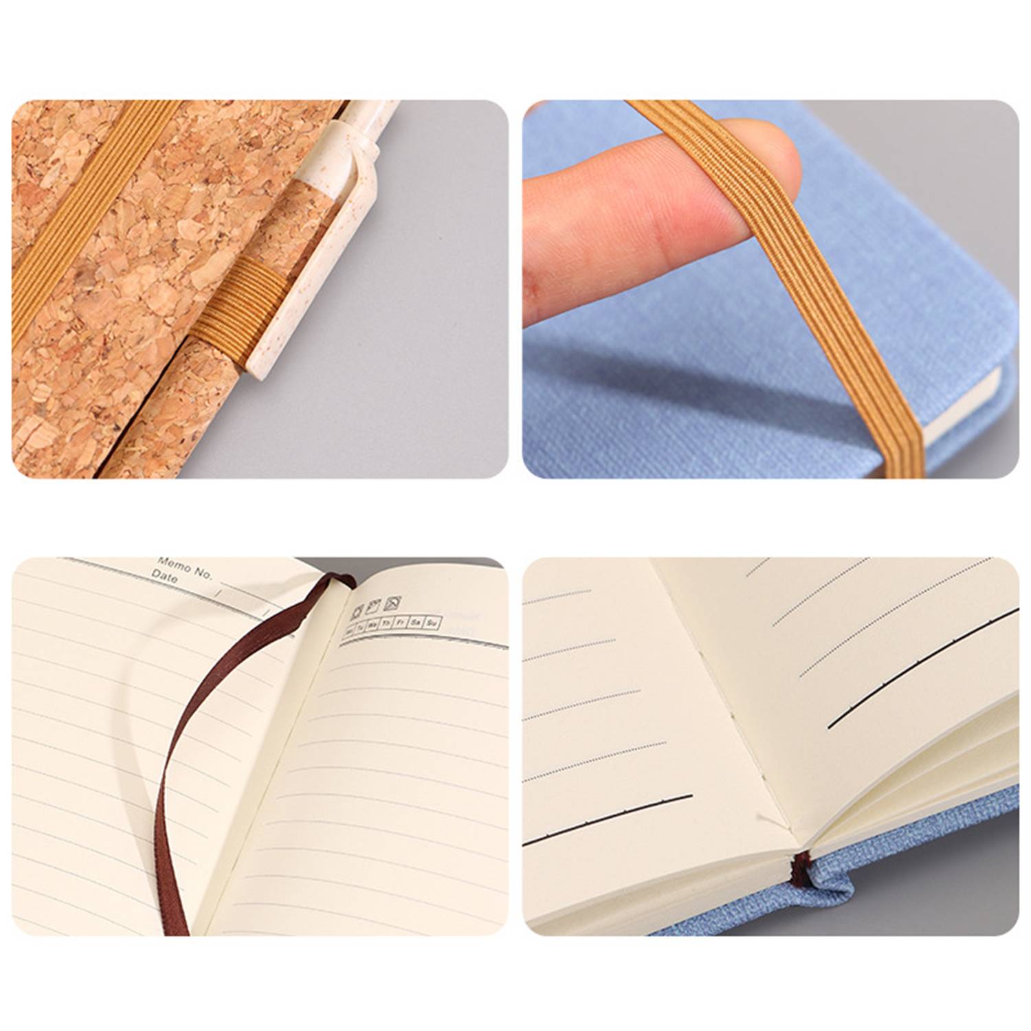 A5 Eco-Friendly PU Leather Lined Notebook 14