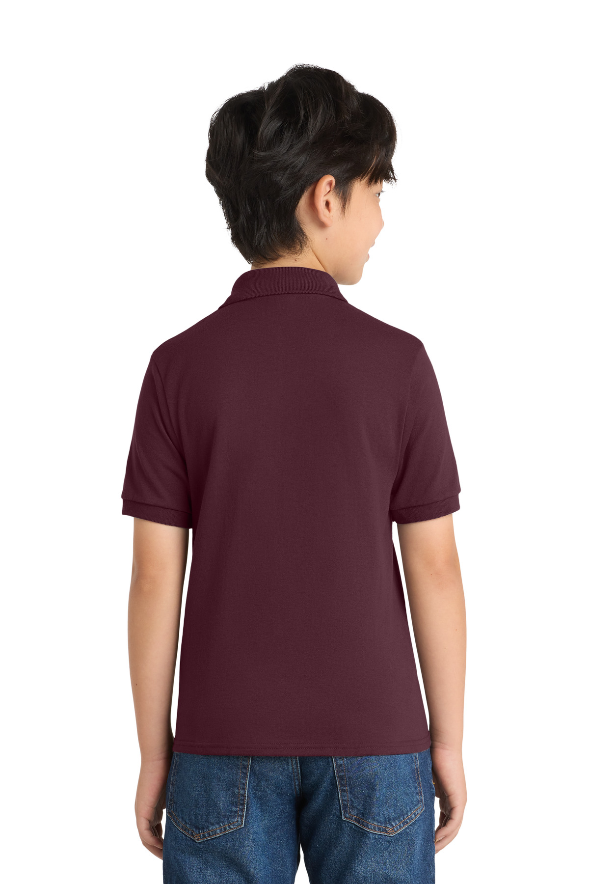 Port & Co Youth Core Blend Jersey Knit Polo. KP55Y 12