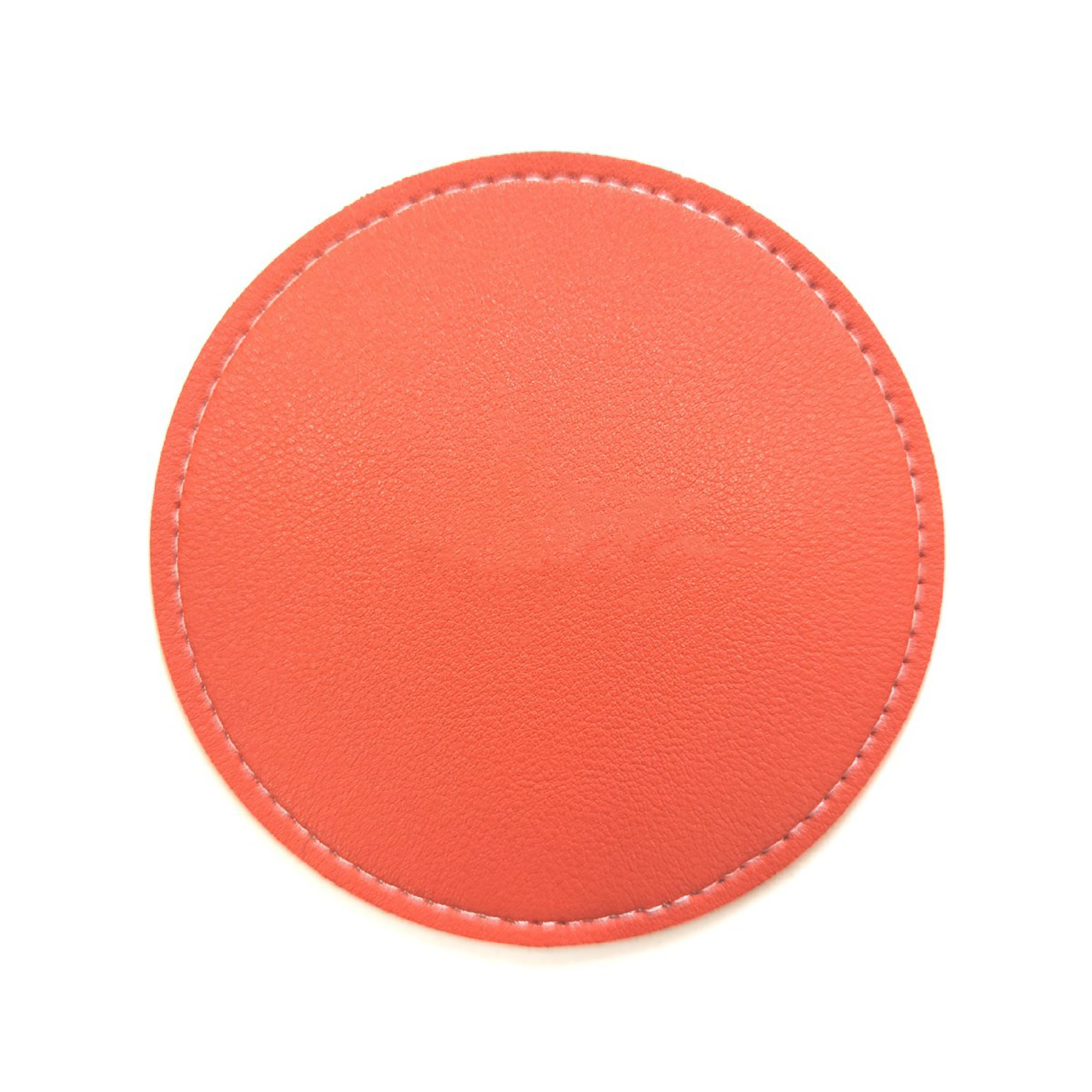 Round Leather Coffee Coaster 4