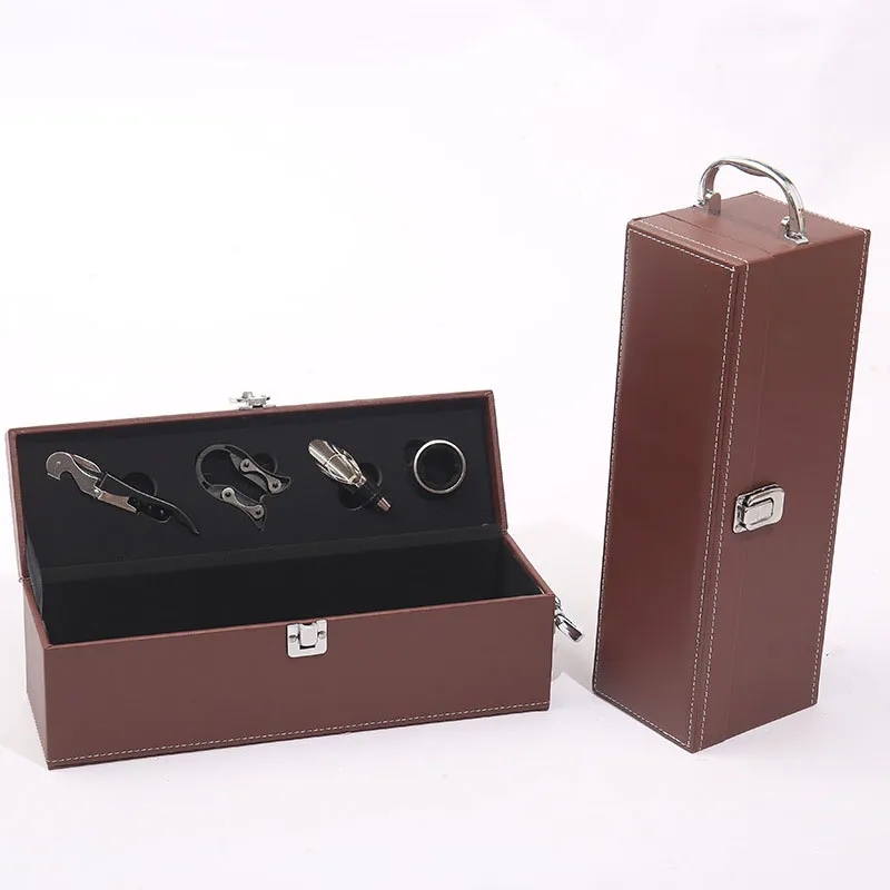 Wine Single Bottle Boxes With Opener 2