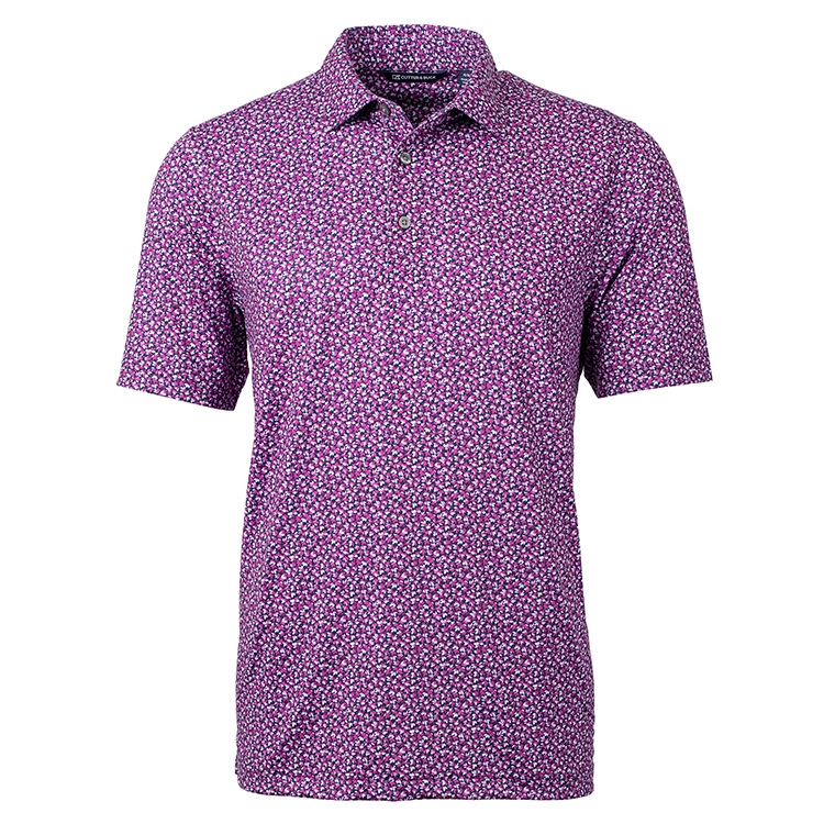 Cutter and Buck Pike Magnolia Print Stretch Polo 2