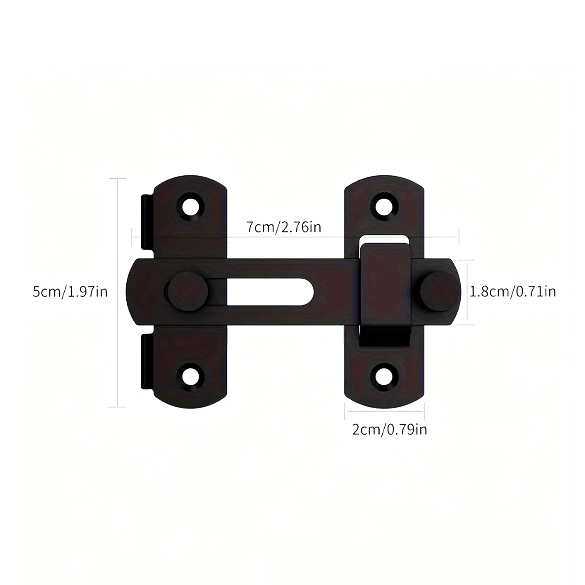 Adjustable Stainless Steel Safety Door Latch 3